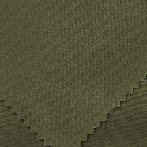 Brushed Cotton Stretch Sateen Fabric, 231 gsm, 148 cm — Green