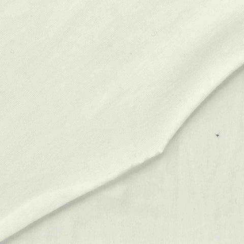 100% Cotton Jersey Knit Fabric, 130 gsm, 145 cm — White