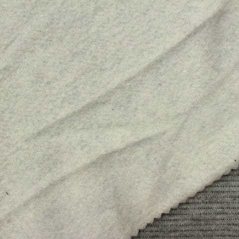 Grey Heathered-Marl French Terry, Cotton-Poly, 263 gsm