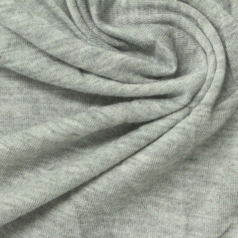 Light Grey Marl Jersey Knit, Cotton-Poly, 130 gsm, 160 cm, ref EF-250921