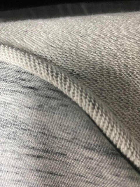 Grey Marl French Terry, Cotton, 320 gsm