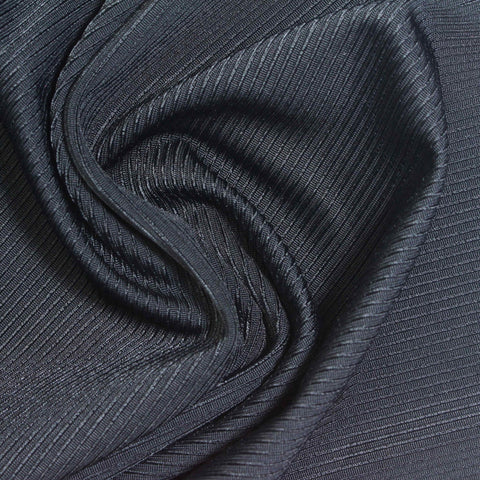 Striped Nylon Stretch Warp Knit Fabric, 220 gsm, 150 cm — Navy