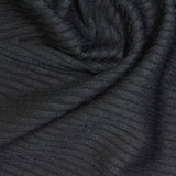 Polyester Stretch Knit Fabric, 165 gsm, 153 cm — Black — photo 1