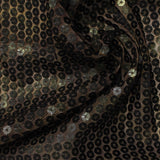 Silver Sequin Mesh, Polyester — photo 1