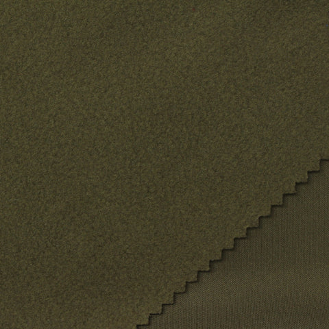 100% Polyester Fleece Fabric, 270 gsm, 148 cm — Khaki