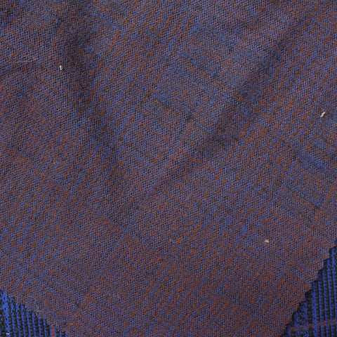 Blue Houndstooth Knit, Polyester, 200 gsm