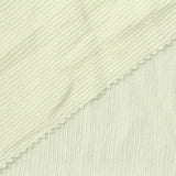 Cotton Stretch Rib Knit Fabric, 184 gsm, 165 cm — White — photo 1