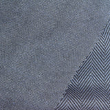 Blue Herringbone Jacquard, Poly-Viscose — photo 1