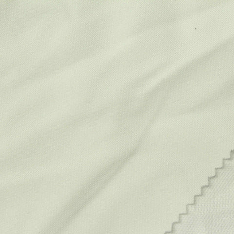 100% Polyester Piqué Knit Fabric, 260 gsm, 155 cm — White