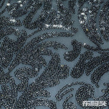 Navy Abstract Mesh, Polyester — photo 1