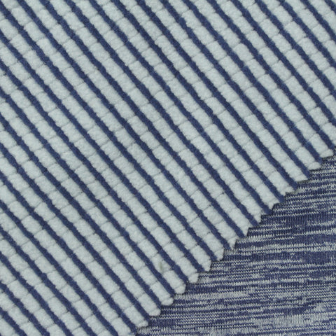 Blue Marl Fleece, Polyester, 280 gsm