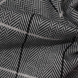 Black Houndstooth Jacquard, Polyester, 270 gsm, 162 cm — photo 1