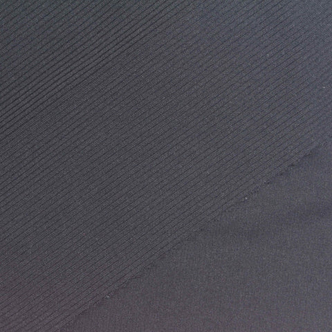 Charcoal Rib Knit, Poly-Spandex