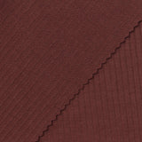 Polyester Viscose Stretch Rib Knit Fabric, 205 gsm, 150 cm — Red, ref EF-264971 — photo 1