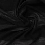 Striped Polyester Viscose Stretch Knit Fabric, 132 gsm, 145 cm — Black — photo 1