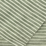 Dark Green Stripes Jersey Knit, Cotton-Poly, 165 gsm — photo 1