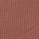 Brushed Viscose Polyester Stretch Rib Knit Fabric, 205 gsm, 160 cm — Pink — photo 1
