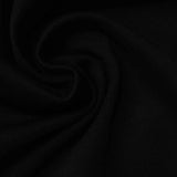 100% Polyester Interlock Knit Fabric, 233 gsm, 160 cm — Black — photo 1