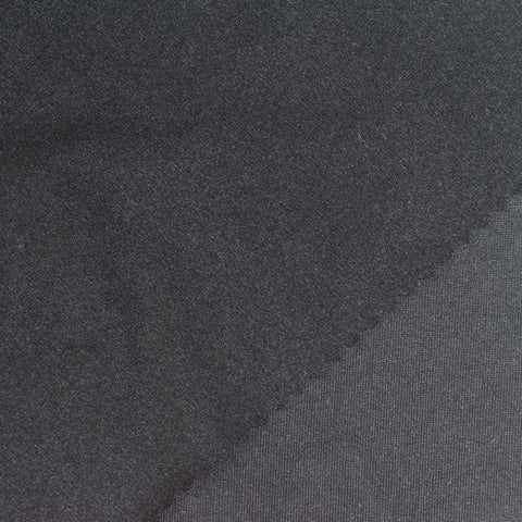 Brushed Polyester Stretch Milk Silk Knit Fabric, 190 gsm, 150 cm — Navy