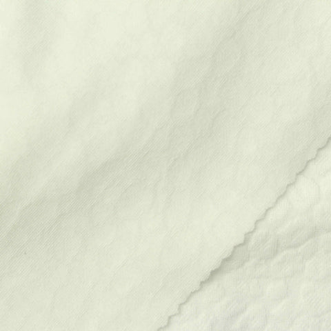 Jacquard Polyester Stretch Pointelle Knit Fabric, 350 gsm, 160 cm — Beige