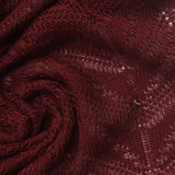 Red Openwork Pointelle Knit, Polyester, 230 gsm — photo 1
