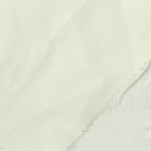 100% Viscose Crepe Fabric, 180 gsm, 150 cm — White