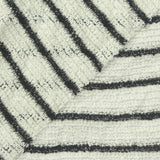 Black Horizontal-Stripe Chunky Knit, Polyester — photo 1