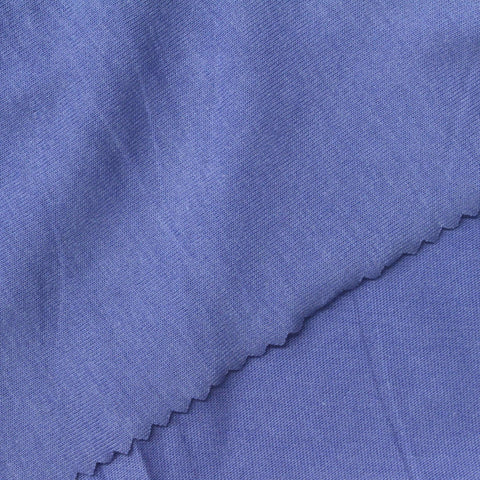 Polyester Cotton Jersey Knit Fabric, 175 gsm, 180 cm — Blue