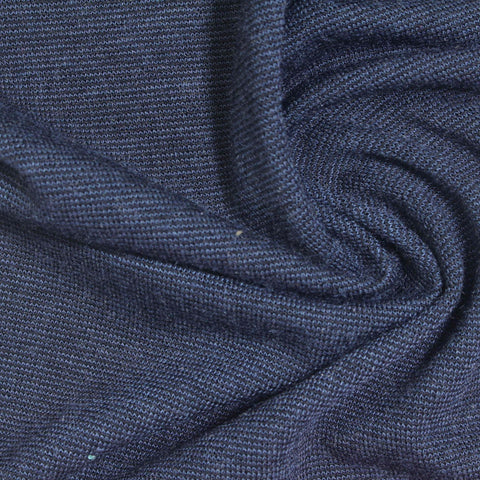 Dark Blue Heather Chunky Knit, Polyester
