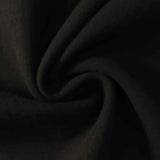 Cotton Polyester Blend Stretch Scuba Knit Fabric, 260 gsm, 156 cm — Black — photo 1