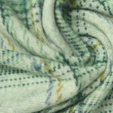 Light Green Plaid Jacquard, Poly-Viscose — photo 1