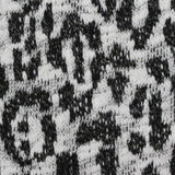 Black Animal Print Jacquard — photo 1