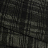 Dark Grey Plaid Interlock Knit, Poly-Viscose, 342 gsm — photo 1