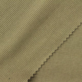 Cotton Polyester Stretch Rib Knit Fabric, 270 gsm, 155 cm — Khaki — photo 1