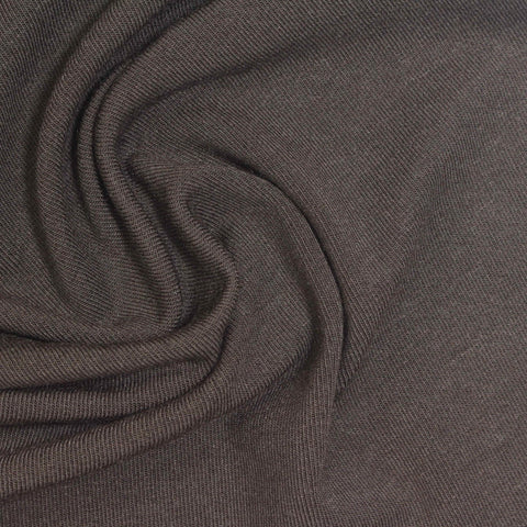 Modal Acrylic Stretch Rib Knit Fabric, 230 gsm, 165 cm — Grey