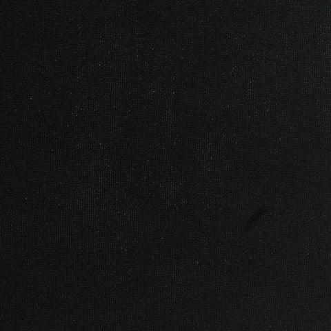 Acetate Polyester Stretch Scuba Knit Fabric, 250 gsm, 140 cm — Black