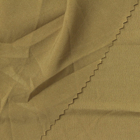 Polyester Stretch ITY Knit Fabric, 220 gsm, 160 cm — Khaki
