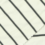 Dark Grey Horizontal-Stripe Jersey Knit, Viscose — photo 1