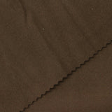 Brushed Polyester Stretch Rib Knit Fabric, 540 gsm, 178 cm — Brown — photo 1