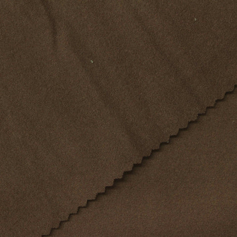 Dark Brown Brushed Rib Knit, Polyester