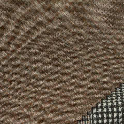 Black Plaid Interlock Knit, Poly-Viscose, 350 gsm