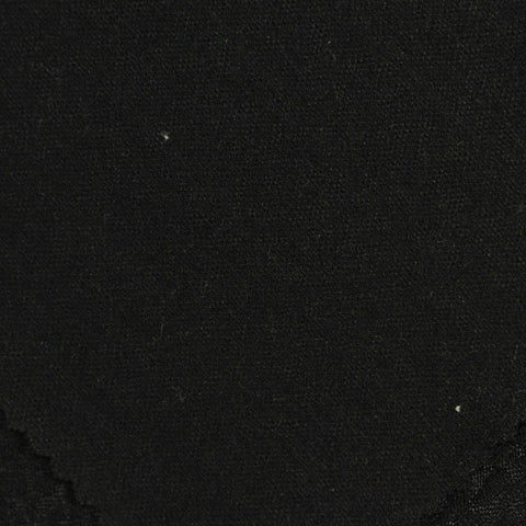 Black Tone-on-Tone Interlock Knit, Viscose-Nylon