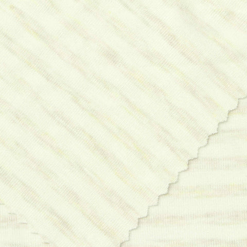 Striped Viscose Stretch Knit Fabric, 190 gsm, 175 cm — Beige