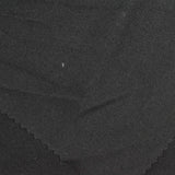 Polyester Stretch Rib Knit Fabric, 220 gsm, 185 cm — Black — photo 1
