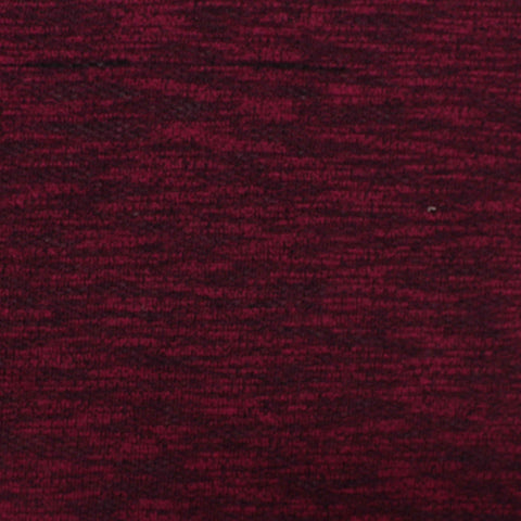 Burgundy Fine-Marl Chunky Knit, Cotton-Poly