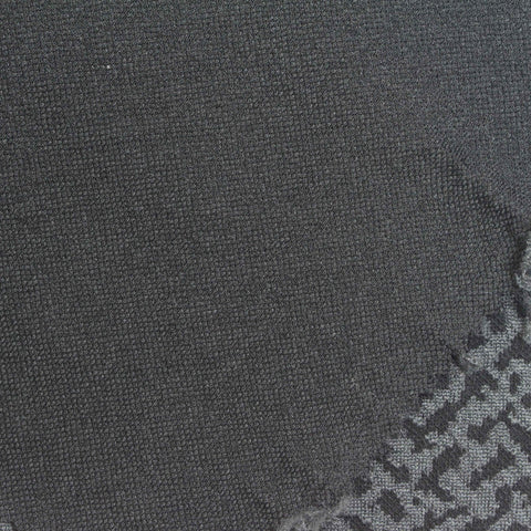 Jacquard Polyester Stretch Interlock Knit Fabric, 260 gsm, 140 cm — Grey