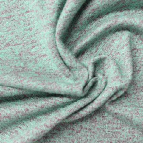 Light Blue Fine-Marl Chunky Knit, Viscose-Poly