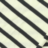 Black Horizontal-Stripe Jersey Knit, 175 gsm — photo 1