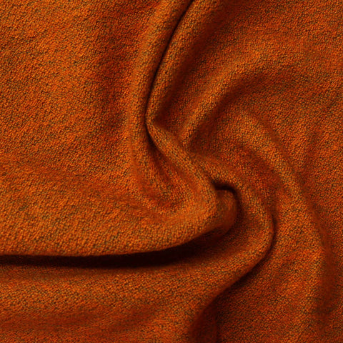 Orange Marl Chunky Knit, Viscose-Poly, 268 gsm