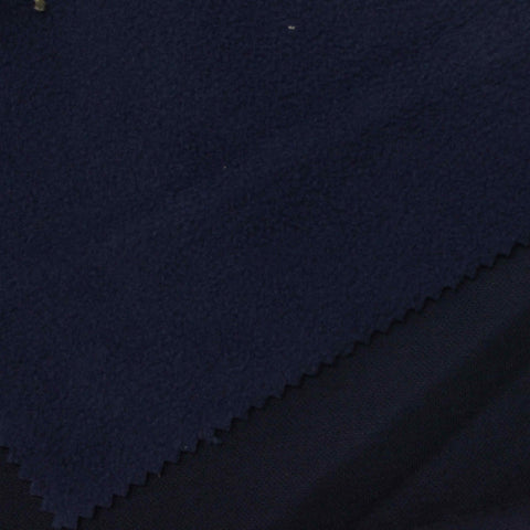 Polyester Cotton Fleece Fabric, 320 gsm — Navy